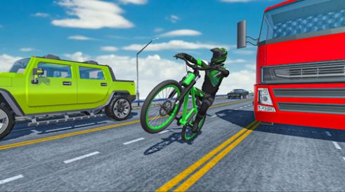 疯狂的交通自行车骑士3D极速版