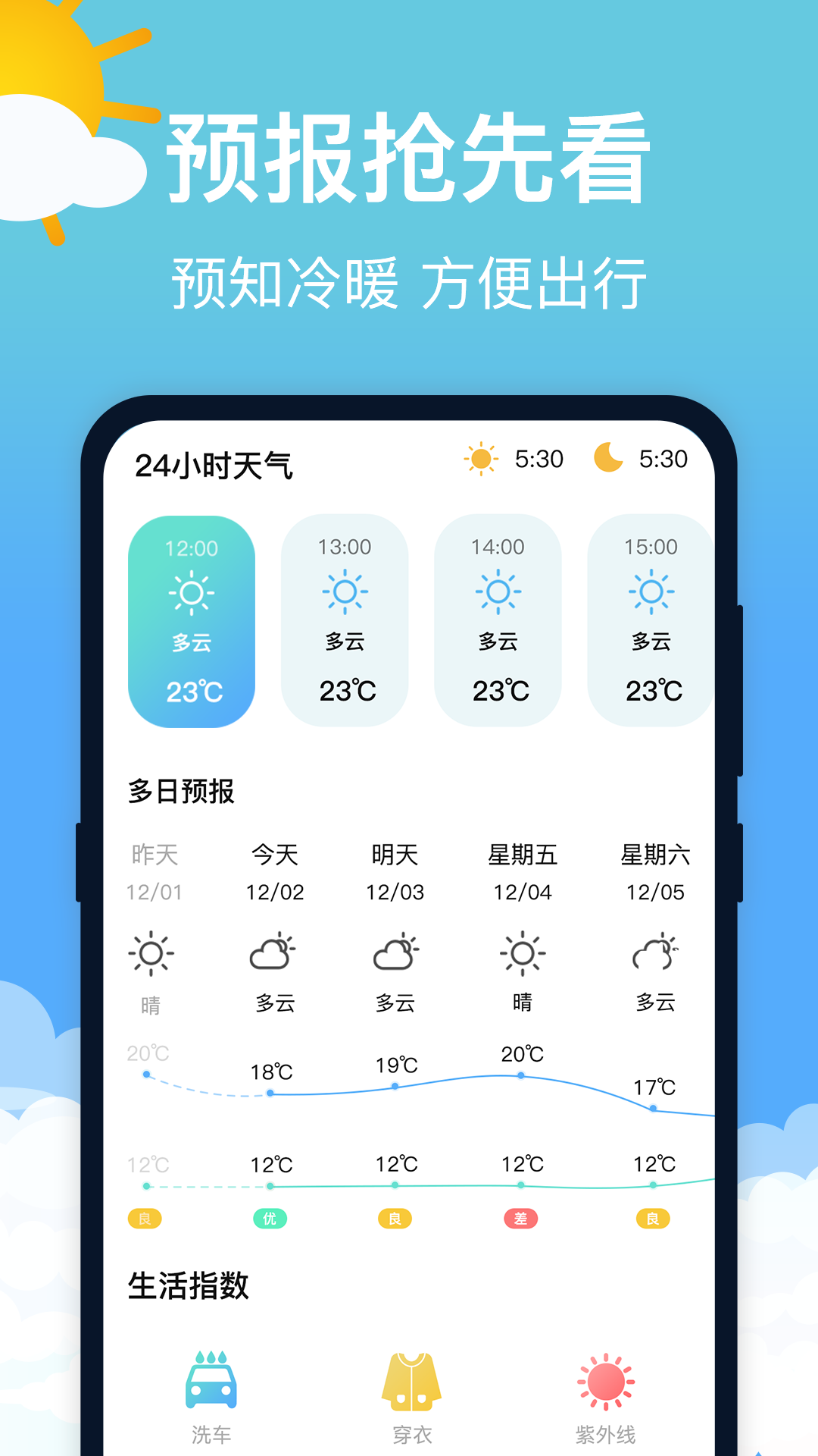 萌兔天气预报极速版